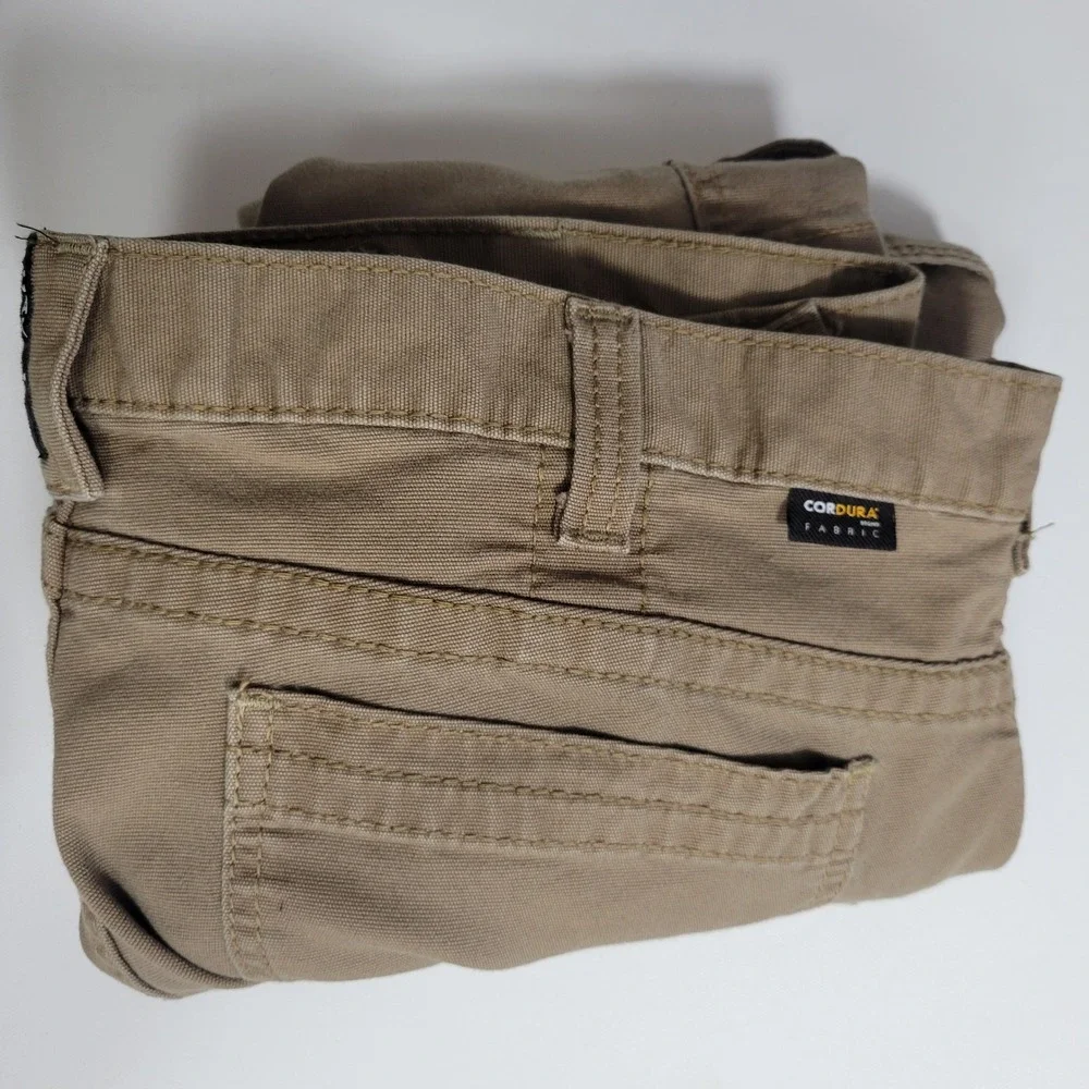 Ariat FR M5 Straight Leg Cargo Pants Mens 1X Khaki Cordura Workwear Gorpcore